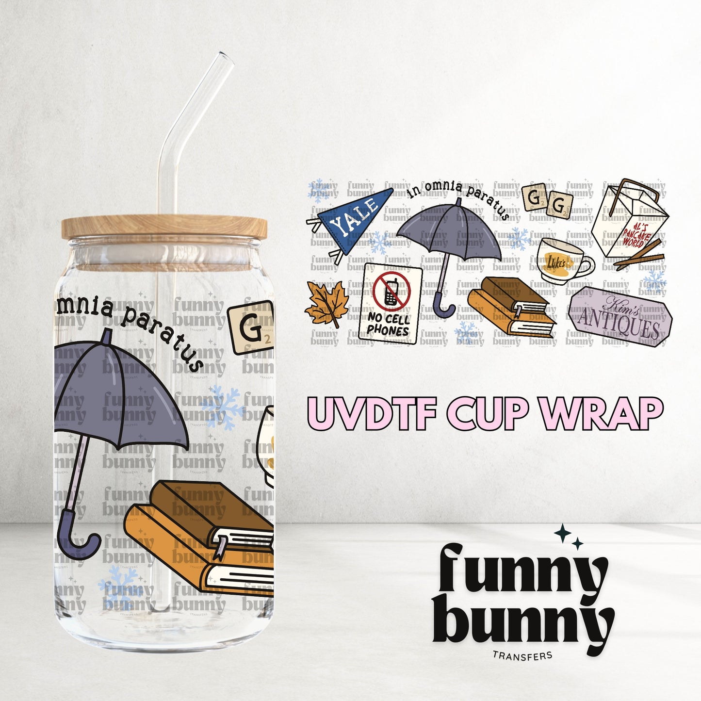 16OZ127 - 16oz UVDTF Cup Wrap