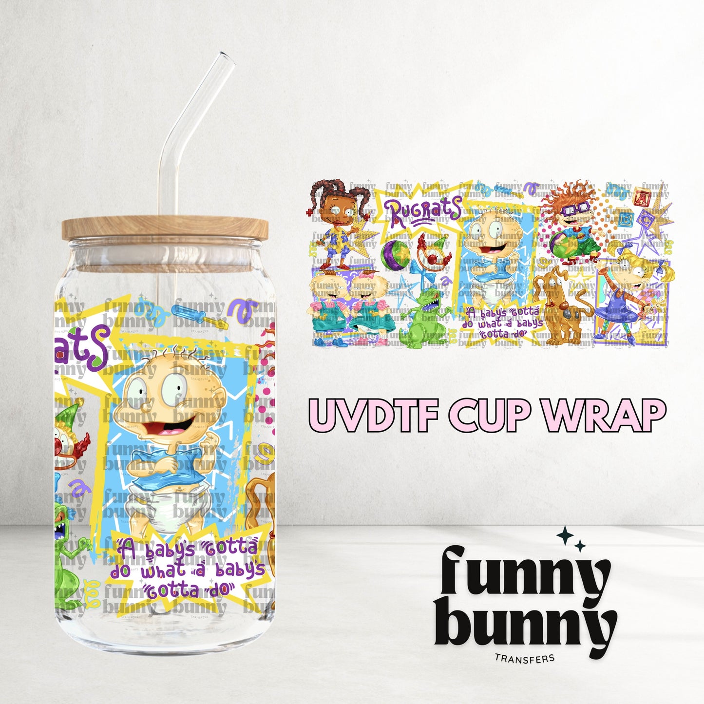 16OZ239 - 16oz UVDTF Cup Wrap