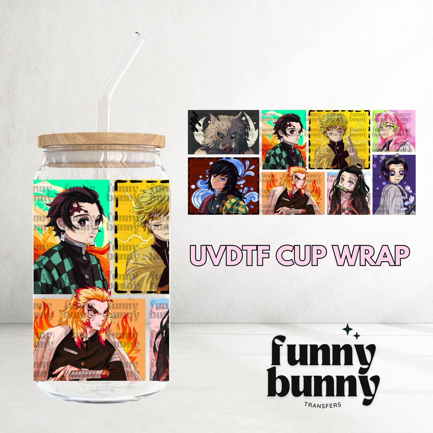 16OZ340 - 16oz UVDTF Cup Wrap