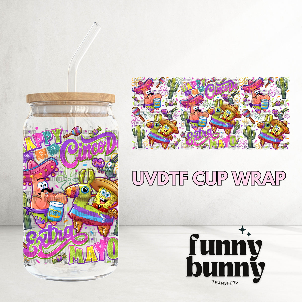 16OZ37 - 16oz UVDTF Cup Wrap