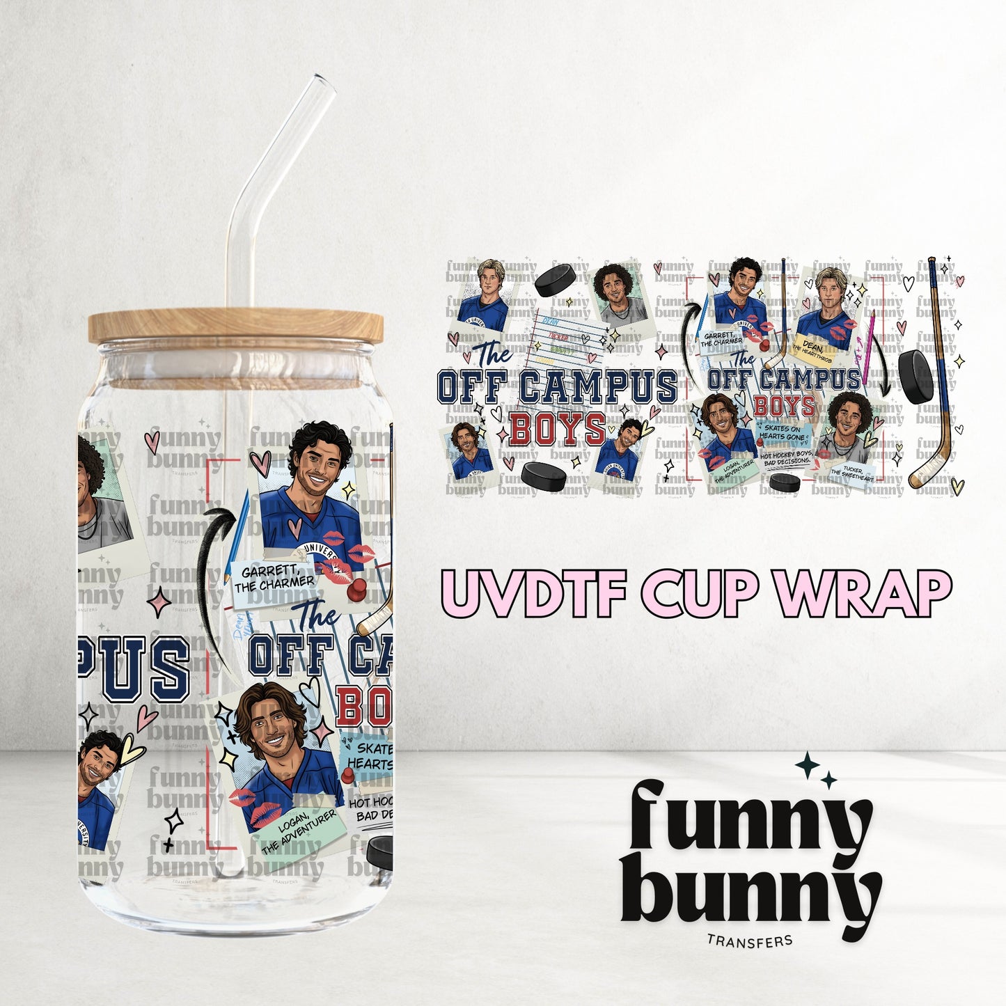 16OZ443 - 16oz UVDTF Cup Wrap