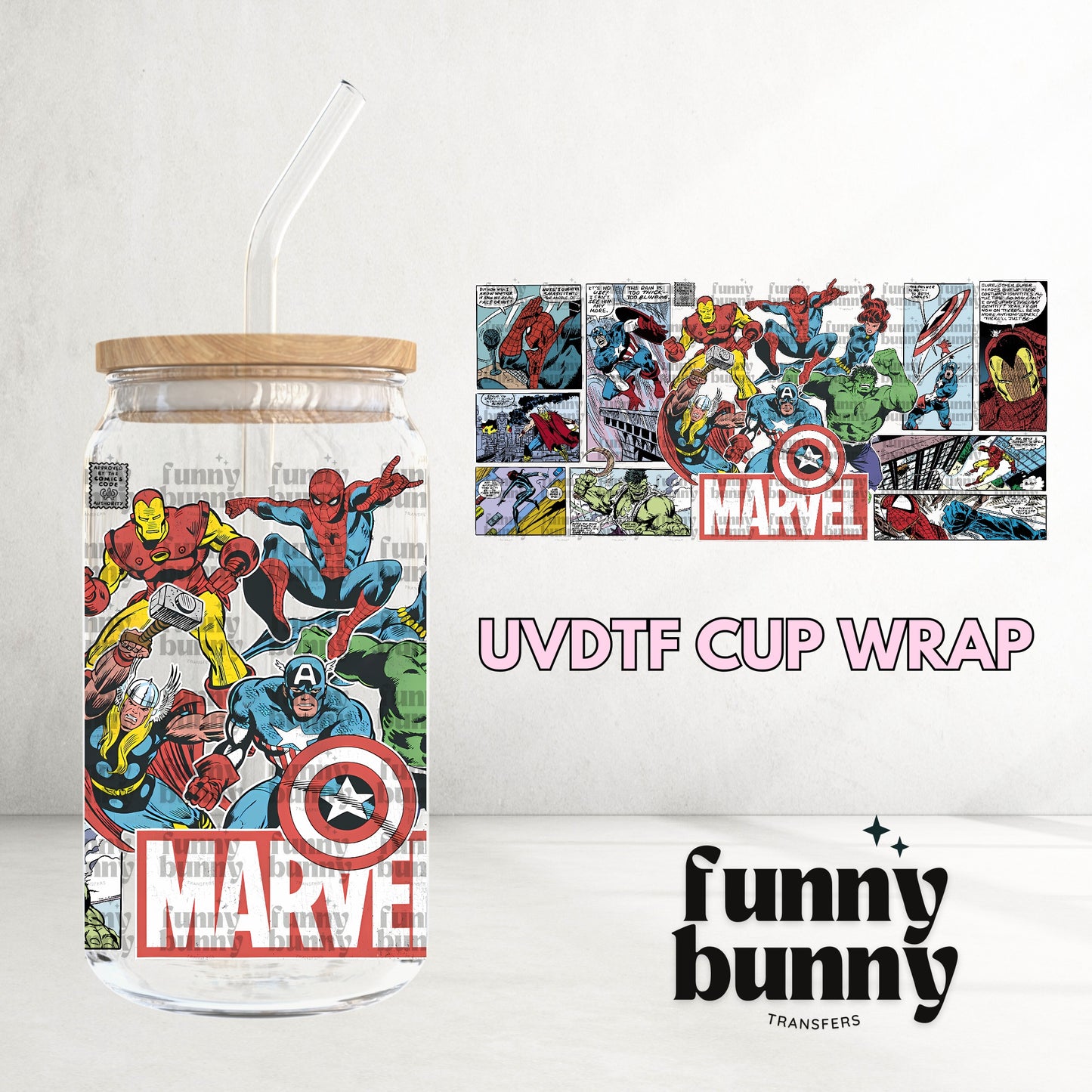 16OZ714 - 16oz UVDTF Cup Wrap