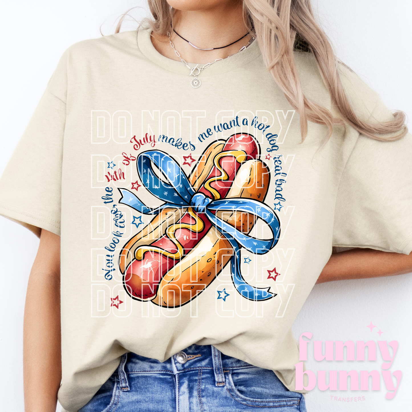 4th Of July Hot Dog - DTF Transfer