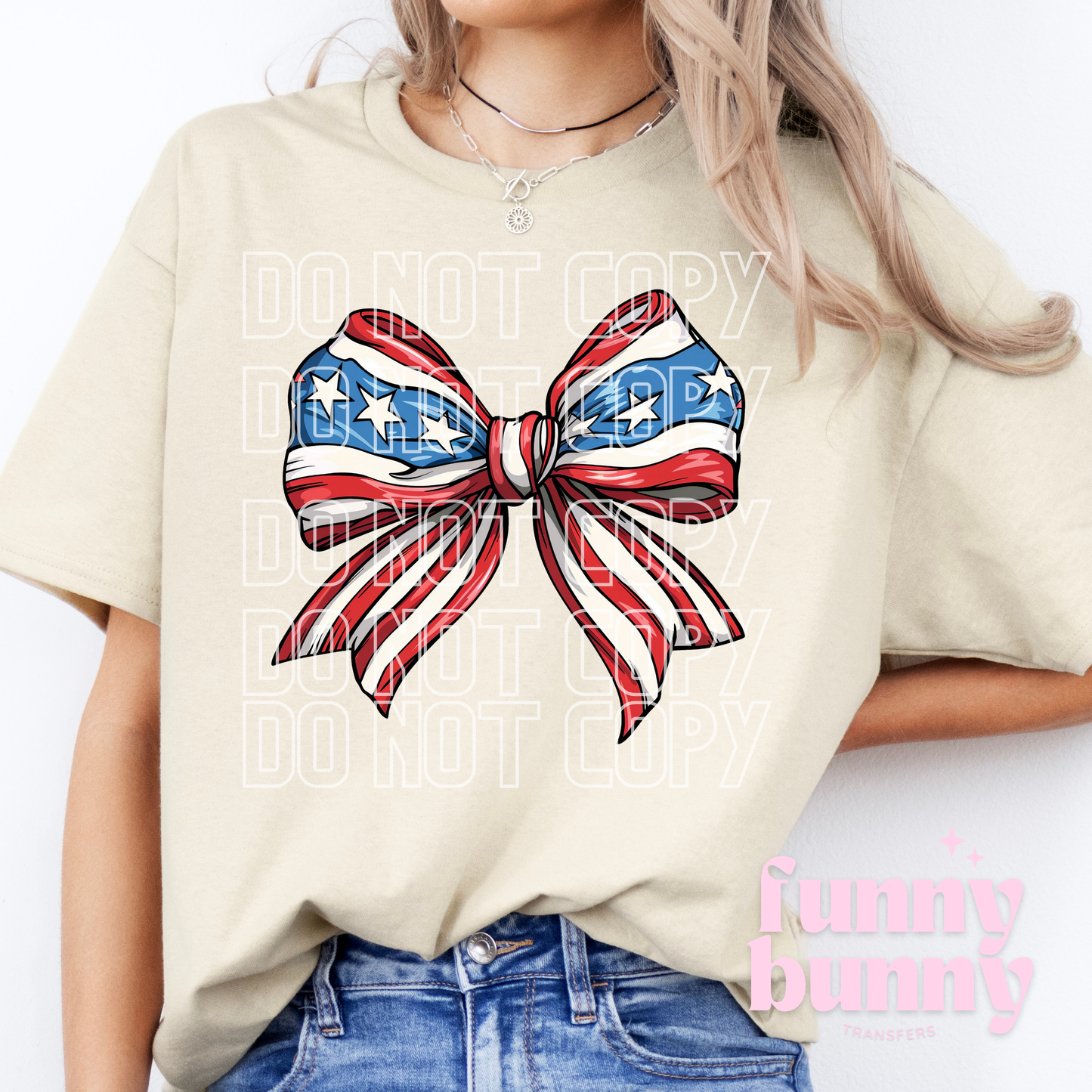American Girly Bow - DTF Transfer