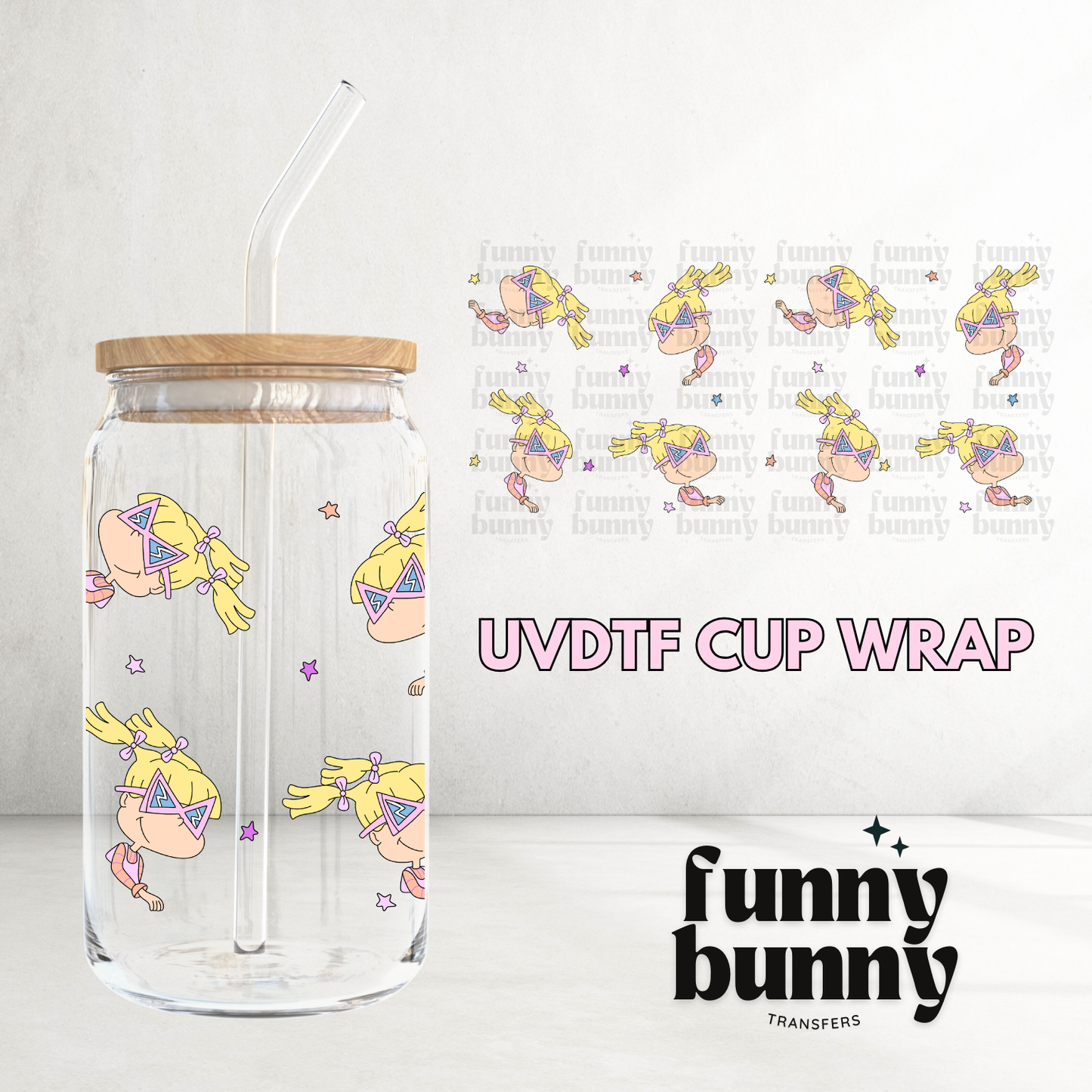 Baby Angelica - 16oz UVDTF Cup Wrap