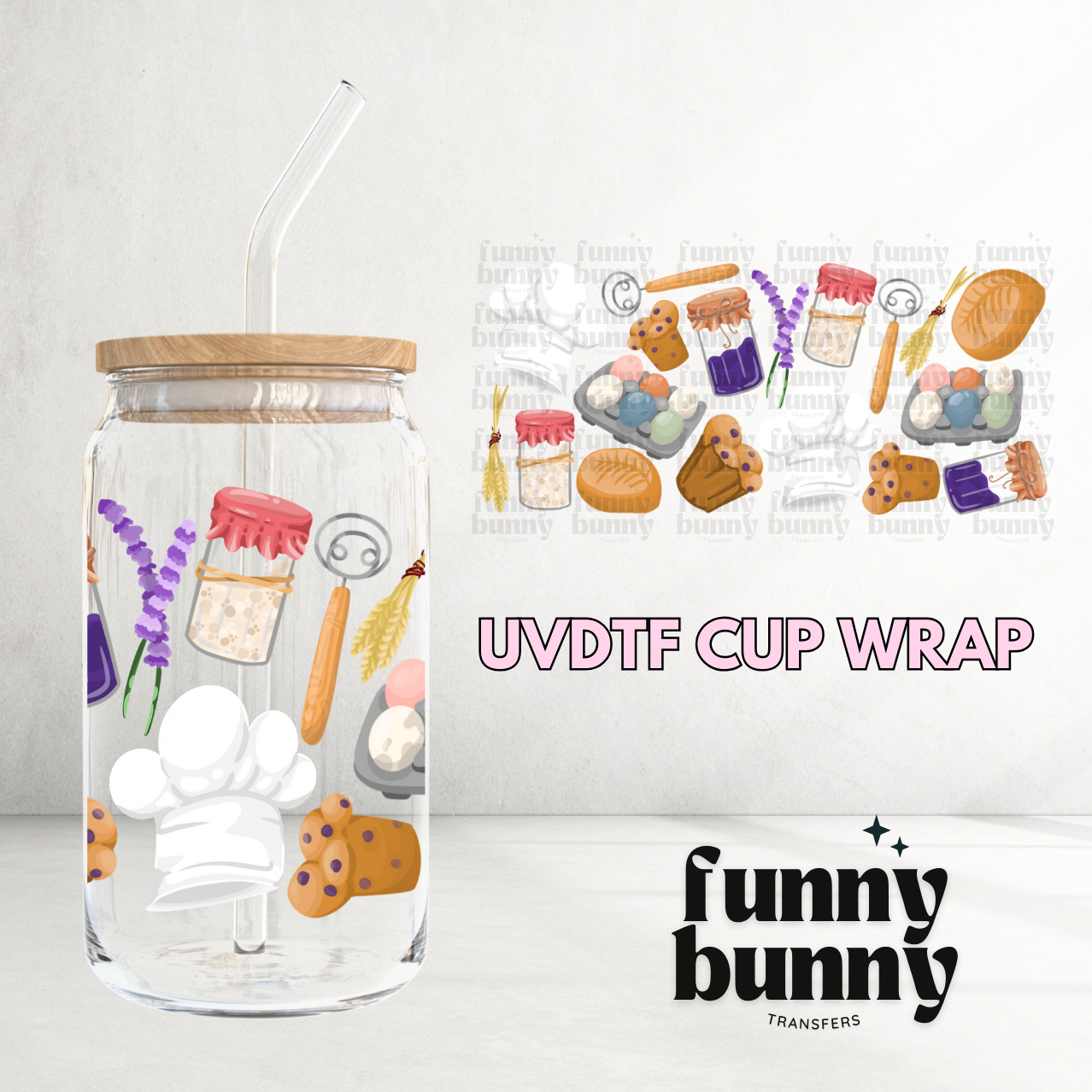 Baker Essentials - 16oz UVDTF Cup Wrap