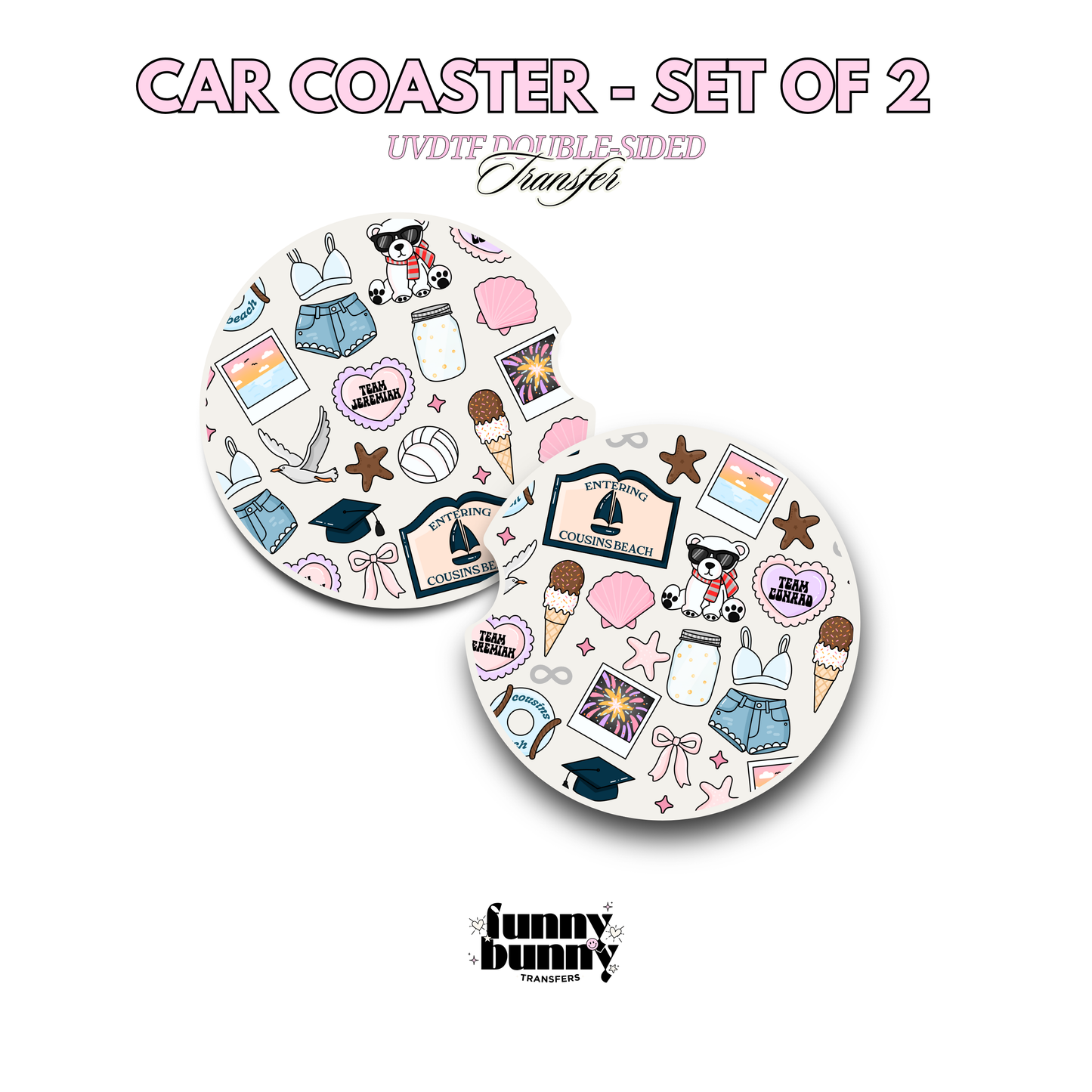 Beach Cousin - UVDTF Coaster