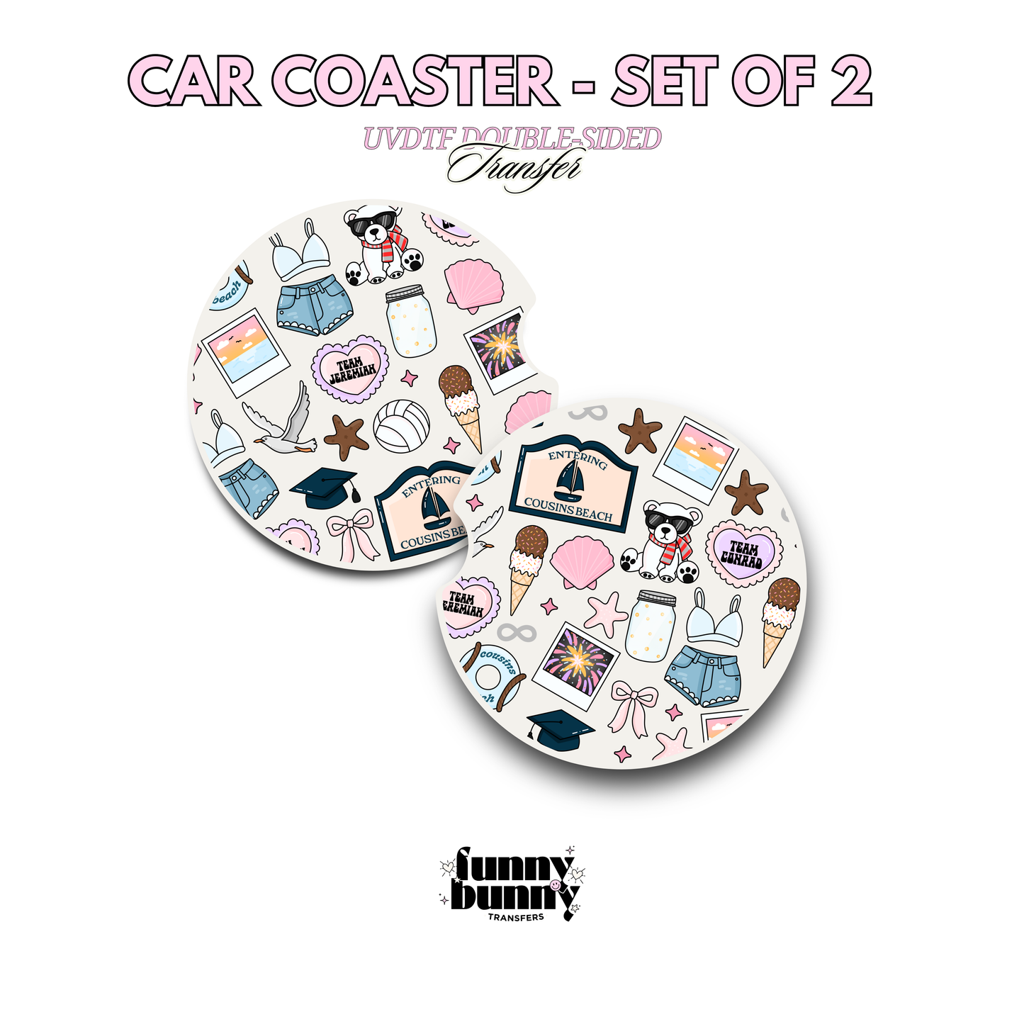 Beach Cousin - UVDTF Coaster