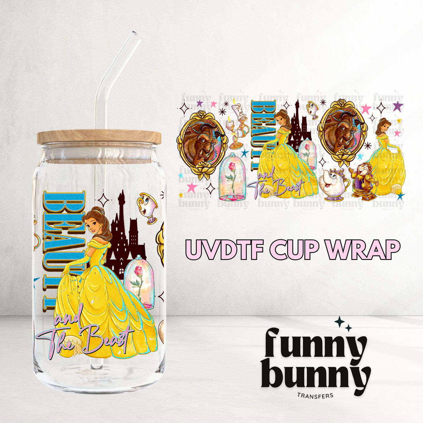 Beauty & Friends - 16oz UVDTF Cup Wrap
