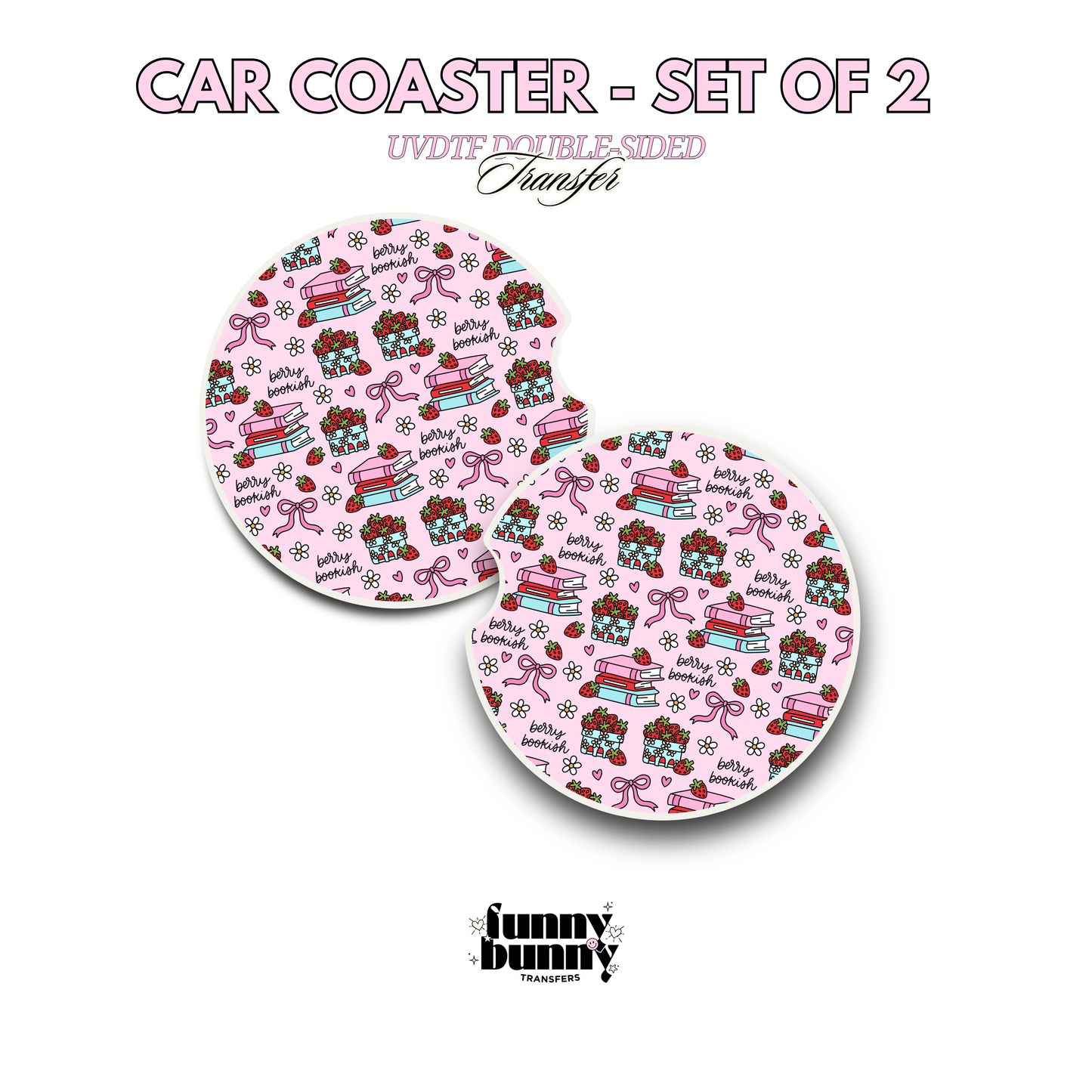 Berry Bookish - UVDTF Coaster