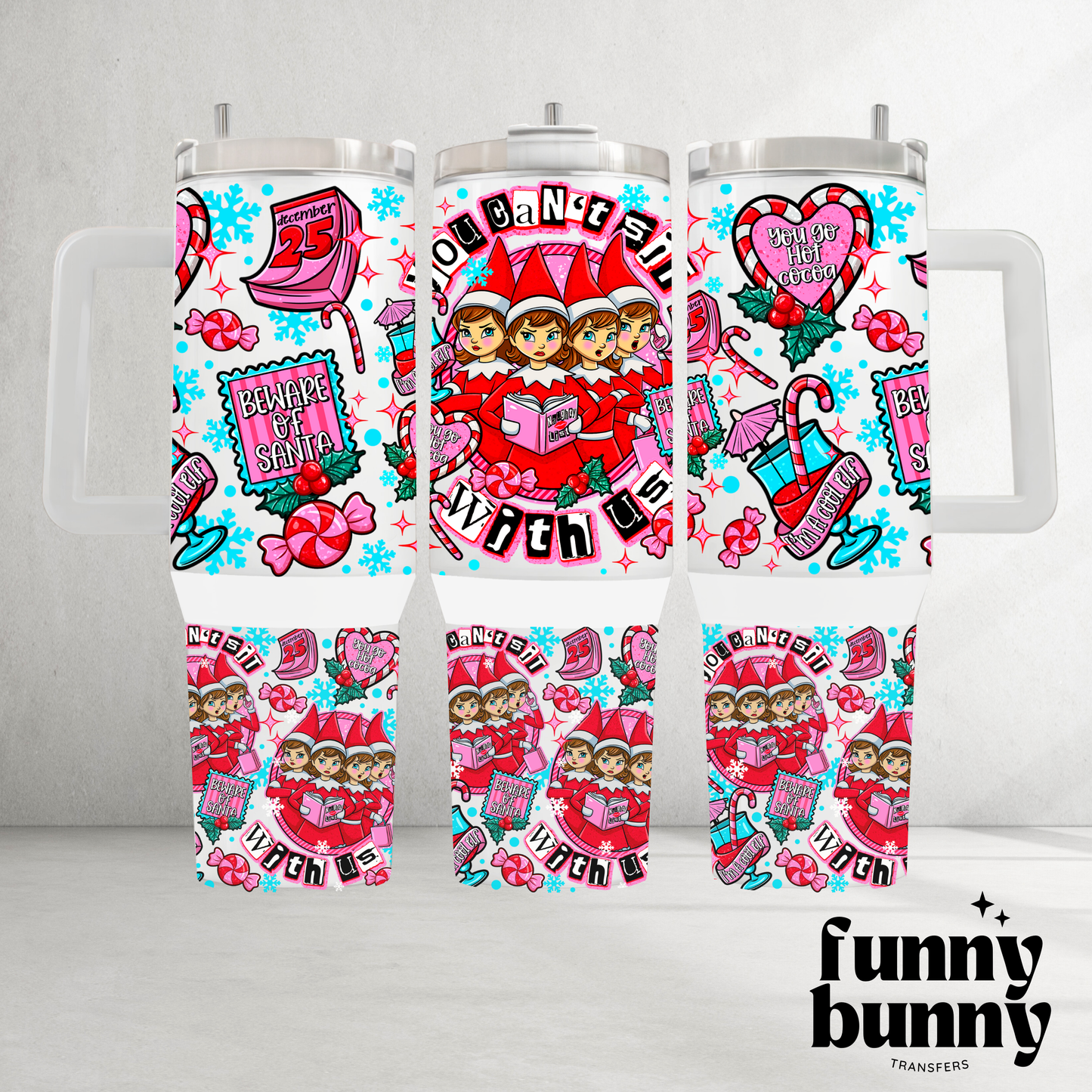 Beware Of Santa - 40oz UVDTF Tumbler Wrap