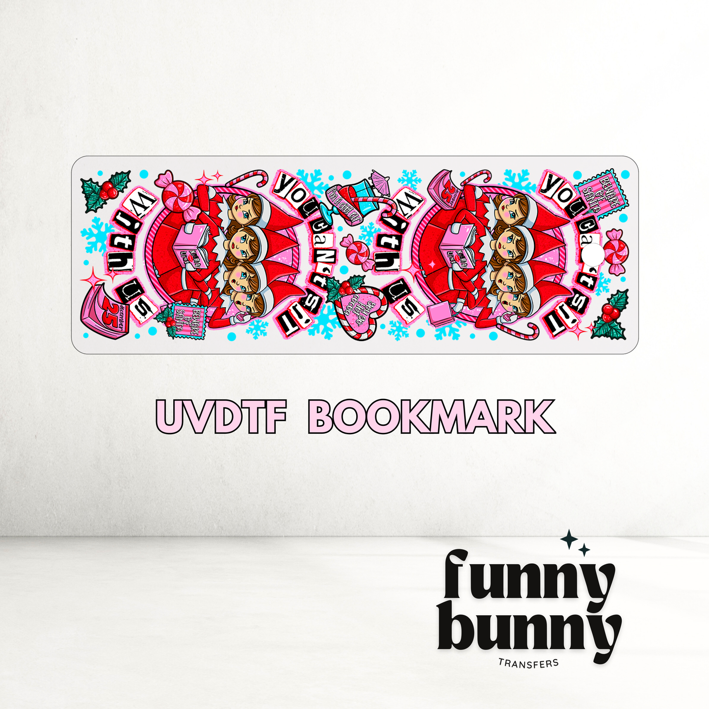 Beware Of Santa - UVDTF Bookmark Decal