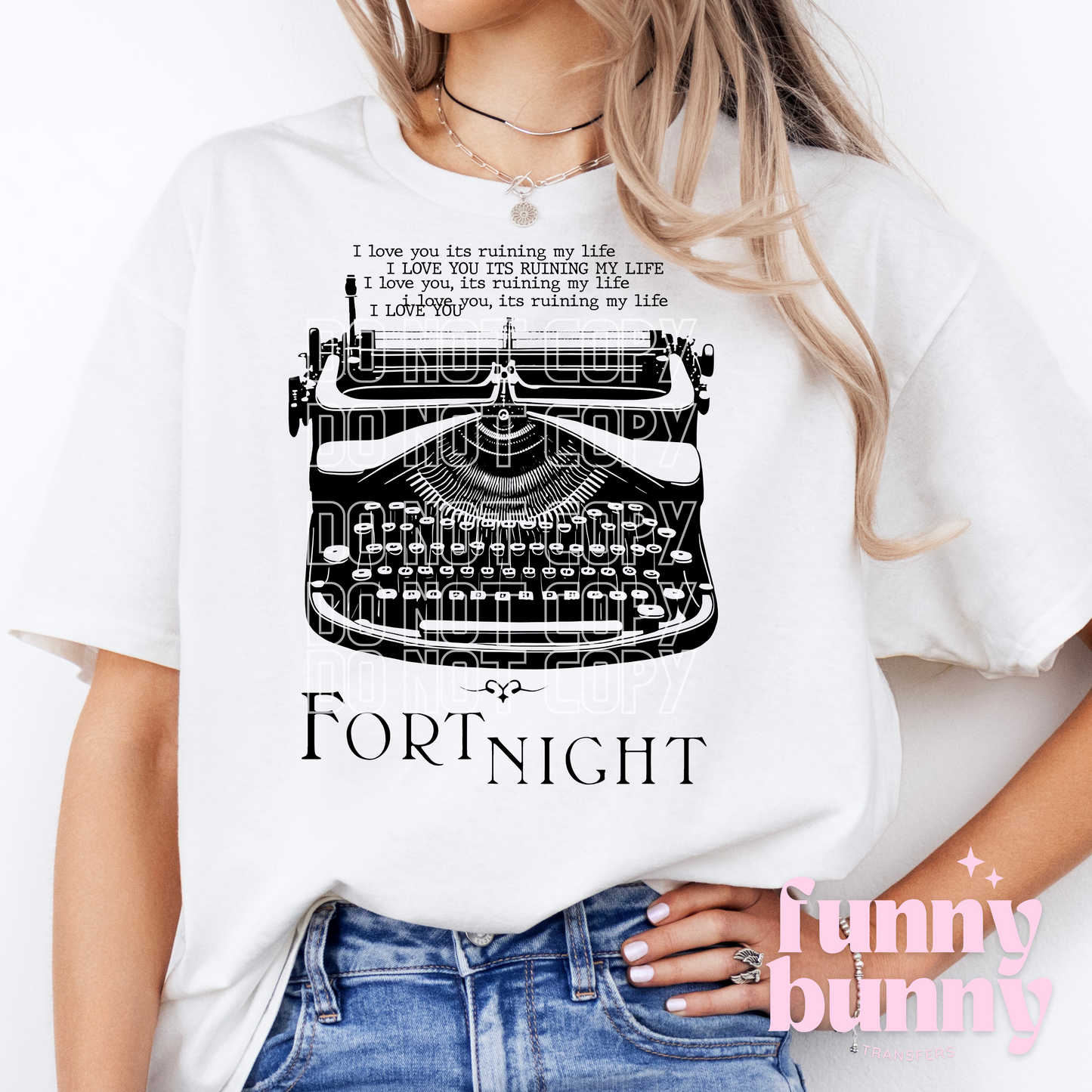 Black Typewriter - DTF Transfer