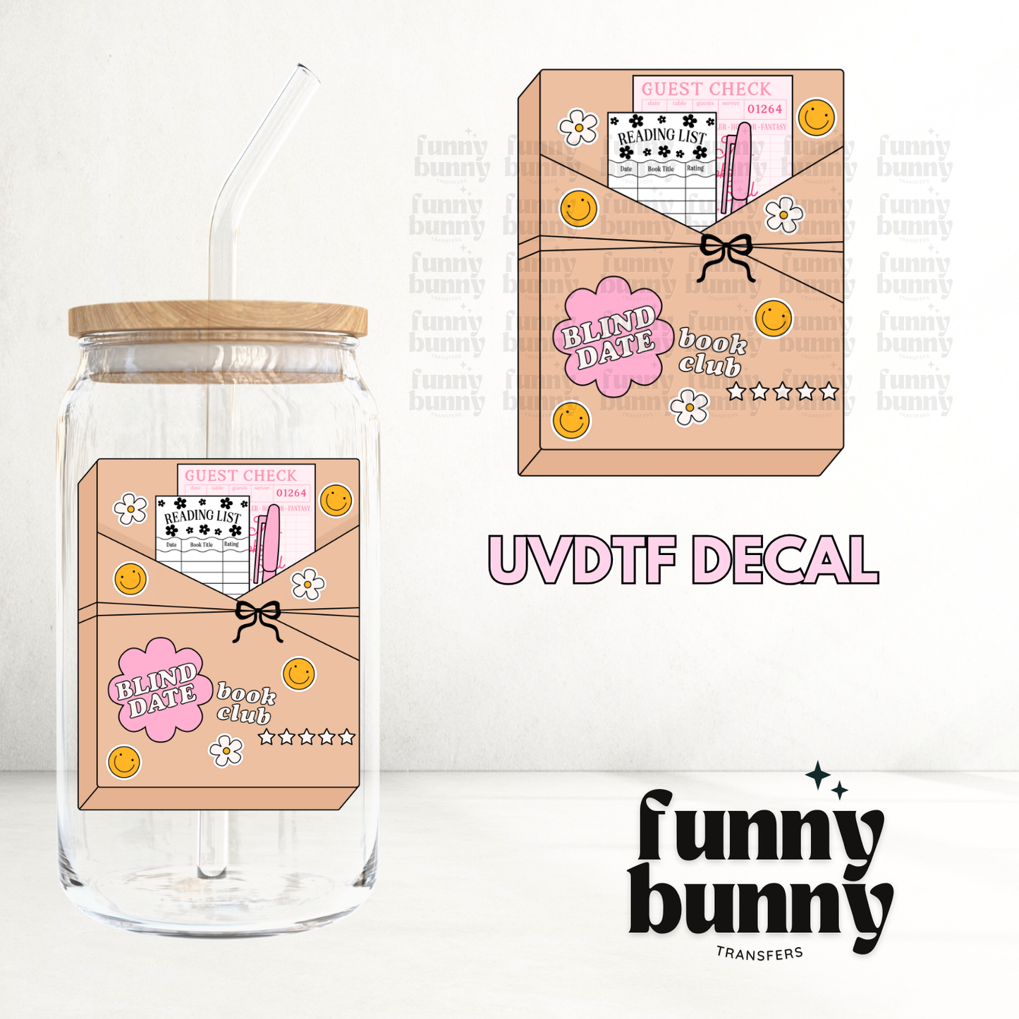 Blind Date Bookclub - UVDTF Decal