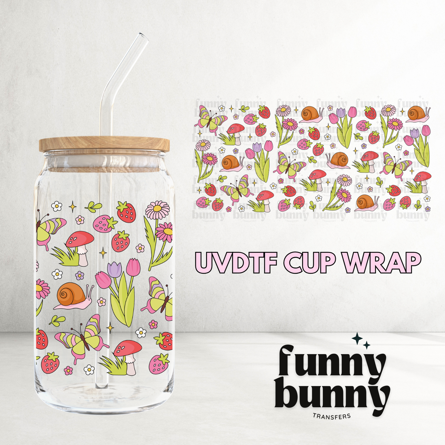Blooming Season - 16oz UVDTF Cup Wrap