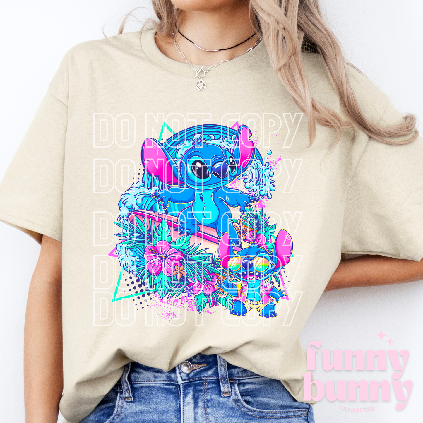 Blue Alien Beach Vibes - DTF Transfer