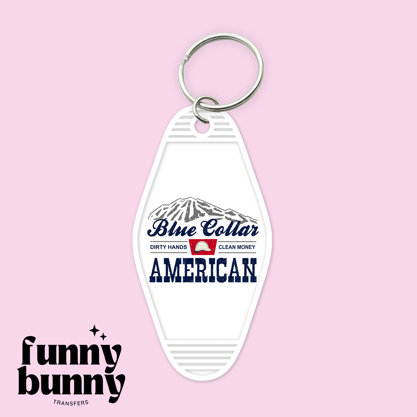 Blue Collar American - Motel Keychain