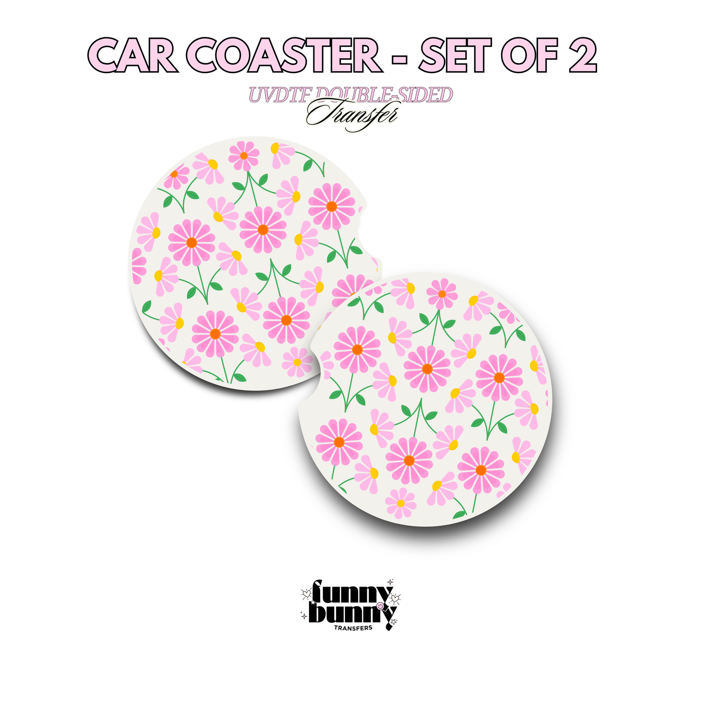 Blush Wildflowers - UVDTF Coaster