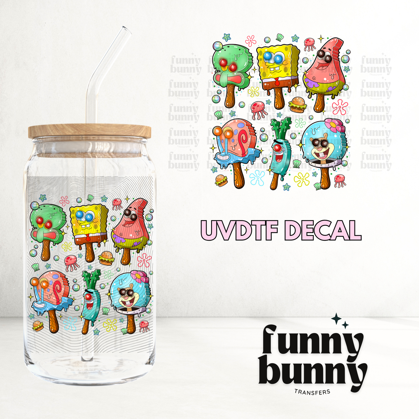 Bob Popsicles - UVDTF Decal
