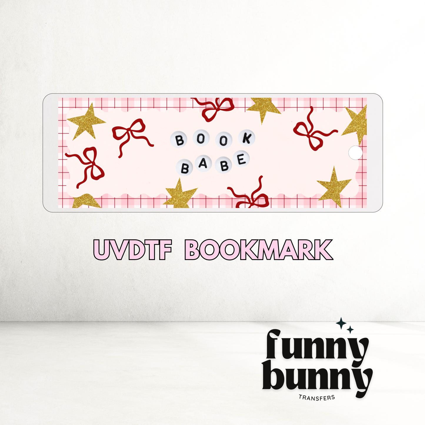 Book Babe Bow - UVDTF Bookmark Decal