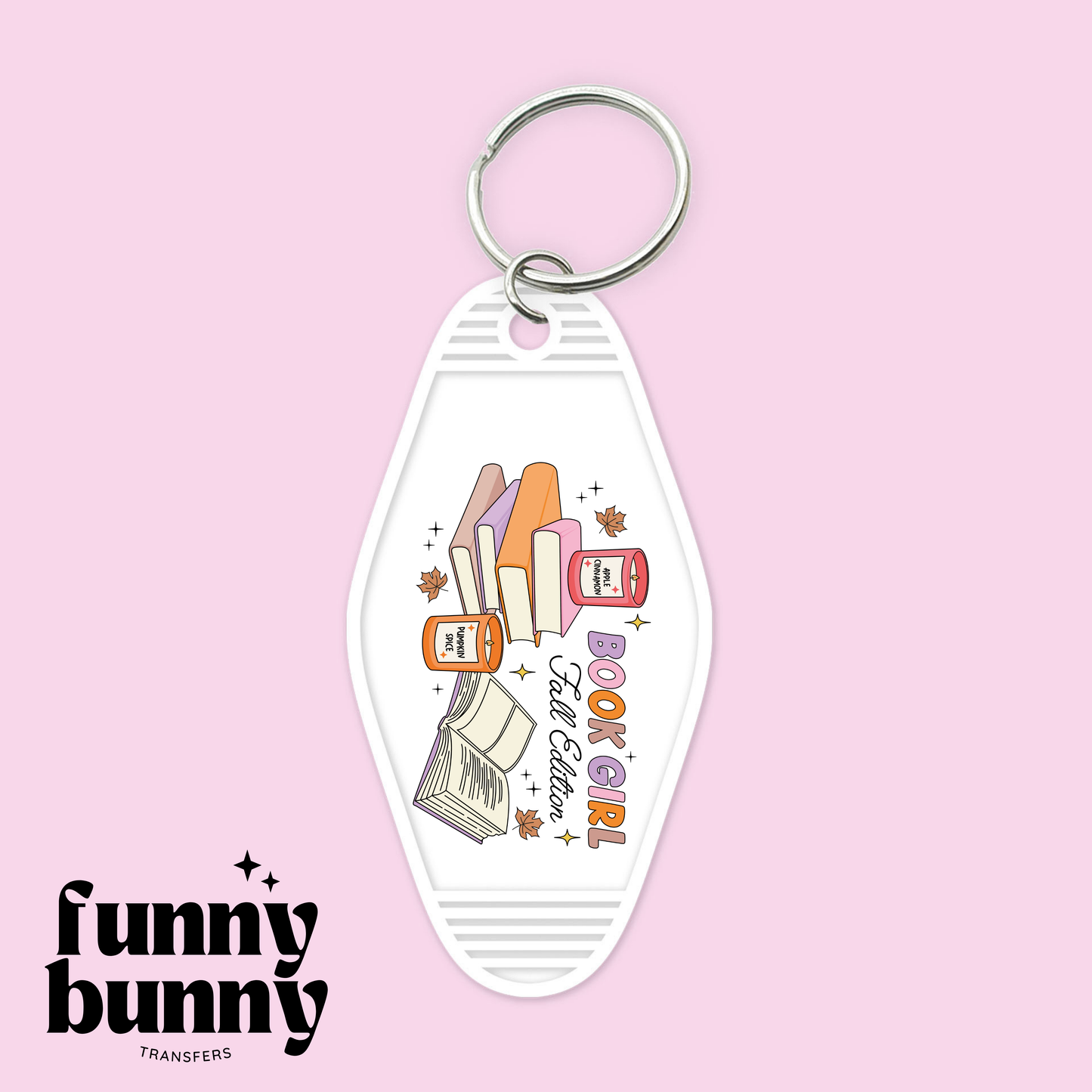 Book Girl Fall Edition - Motel Keychain