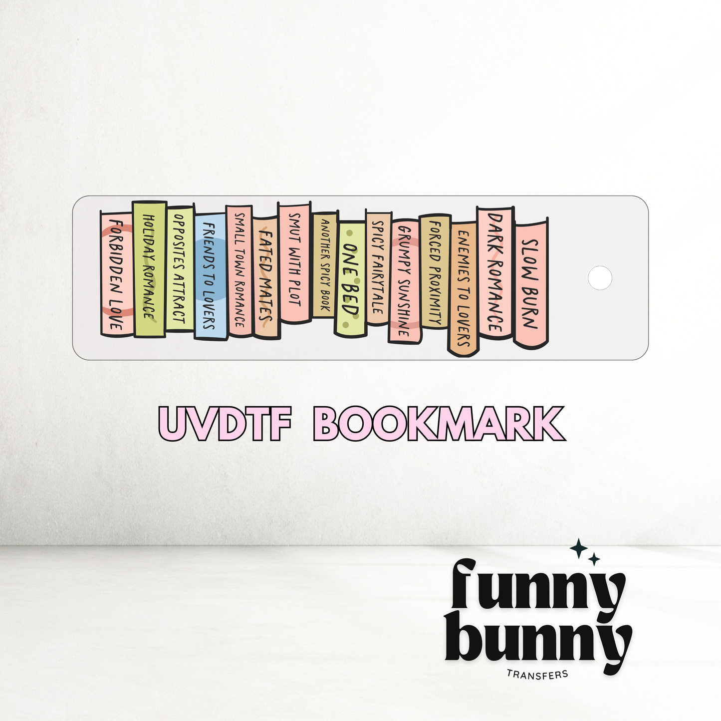 Book Worm - UVDTF Bookmark Decal