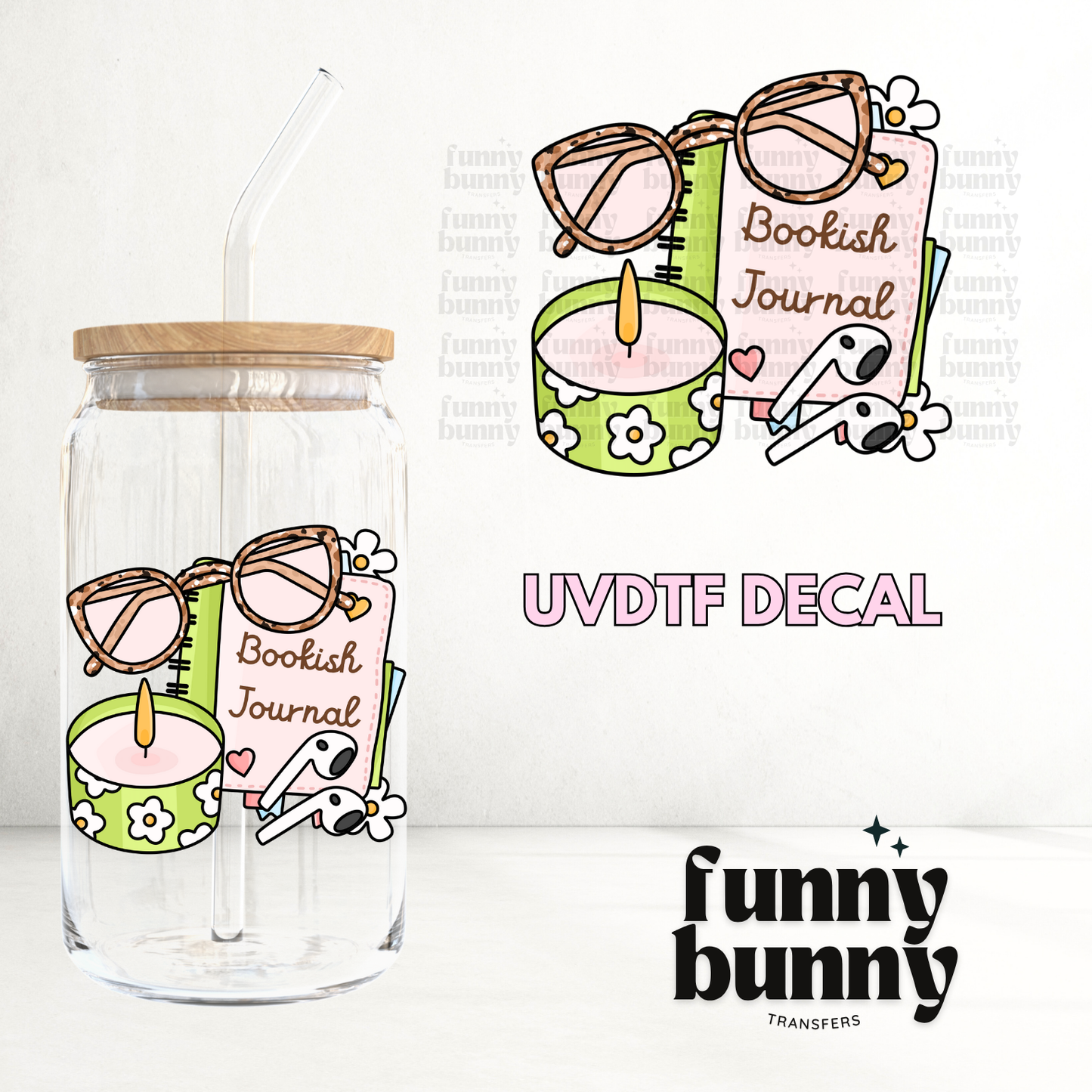 Bookish Journal - UVDTF Decal