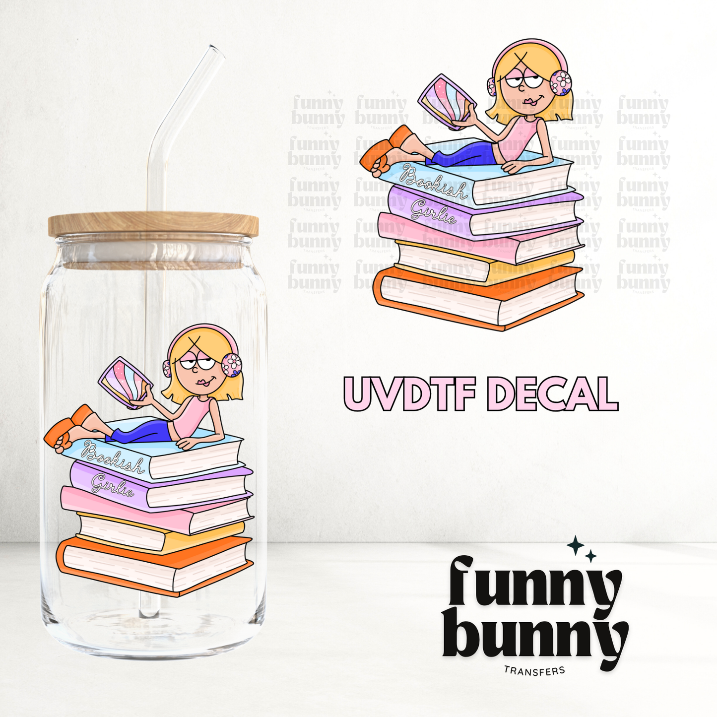 Bookish Liz Girlie - UVDTF Decal