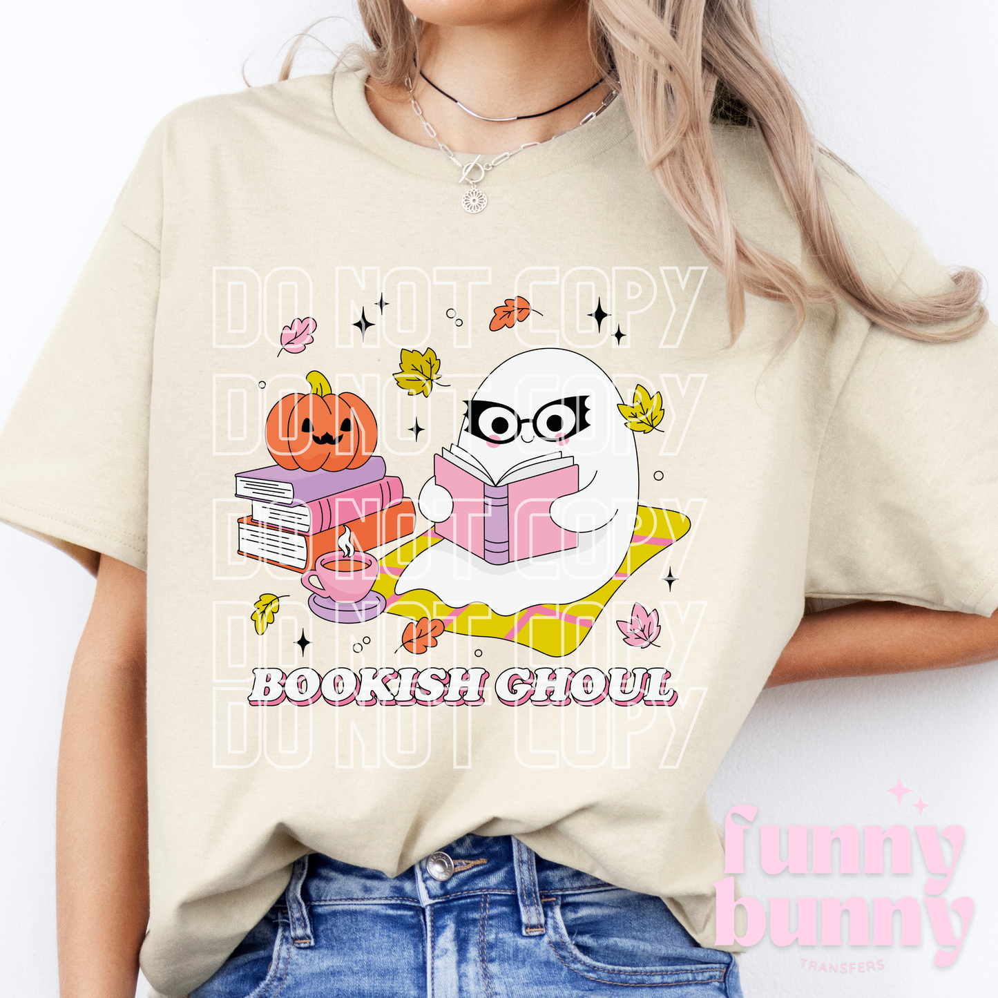 Bookish Pumpkin Boo - DTF Transfer
