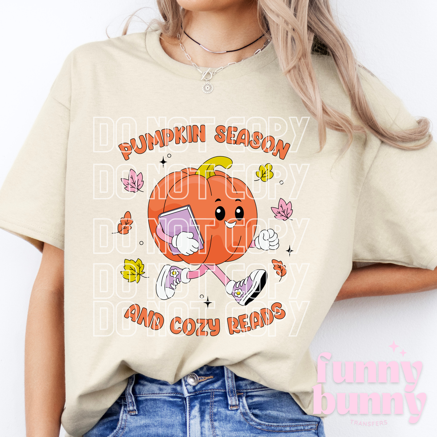 Bookish Pumpkin Cutie - DTF Transfer