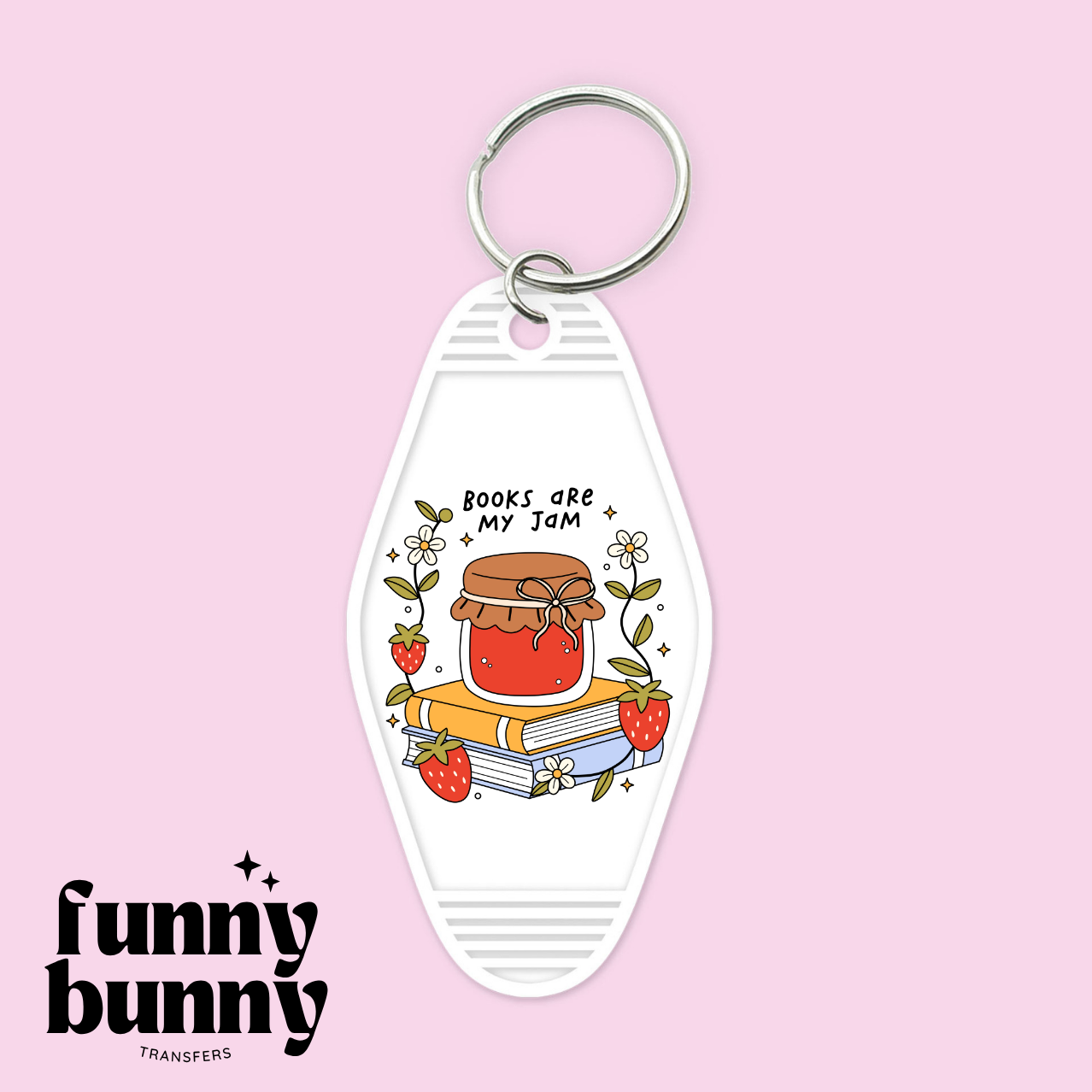 Books Are Literally My Jam - Motel Keychain