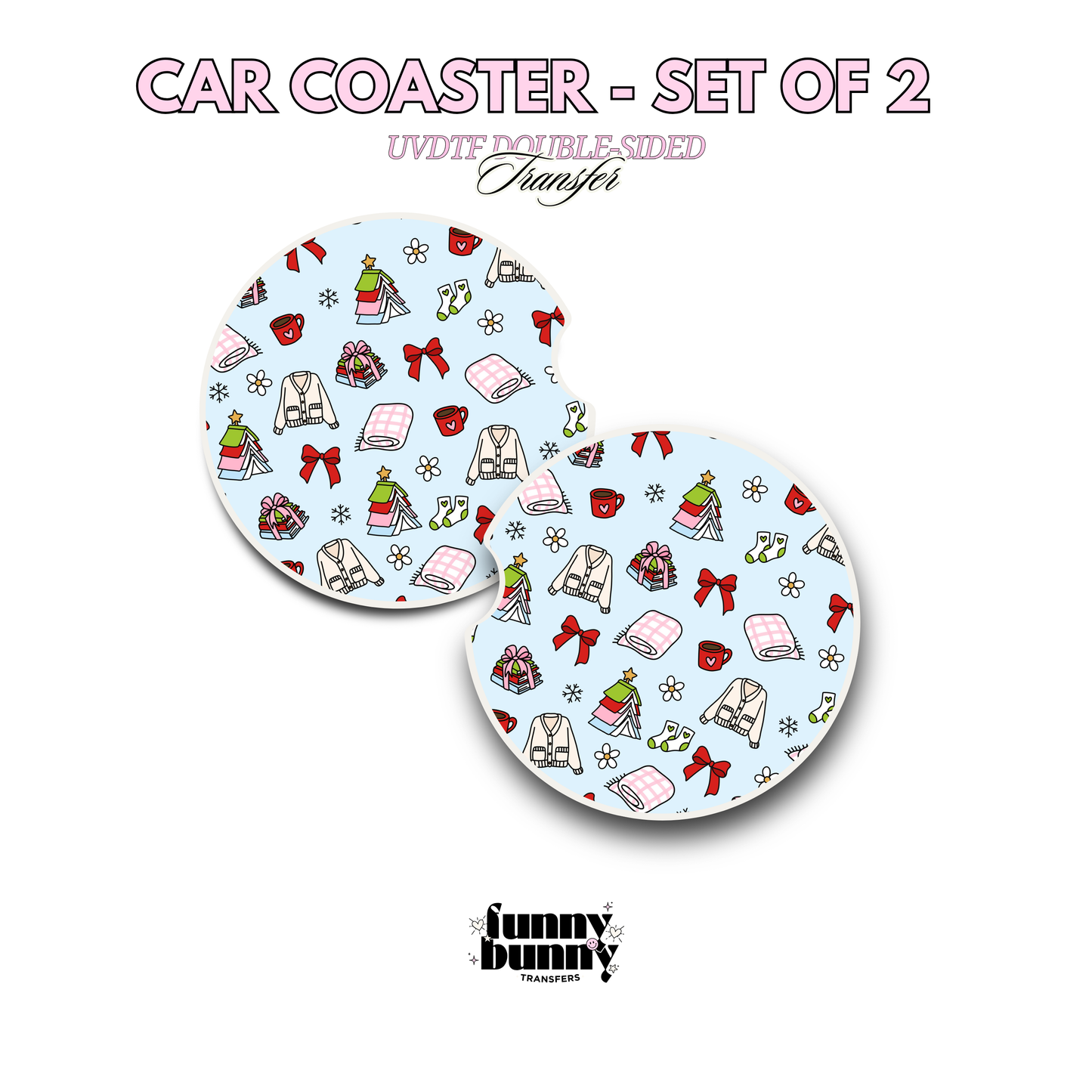 Books & Sweater Weather - UVDTF Coaster