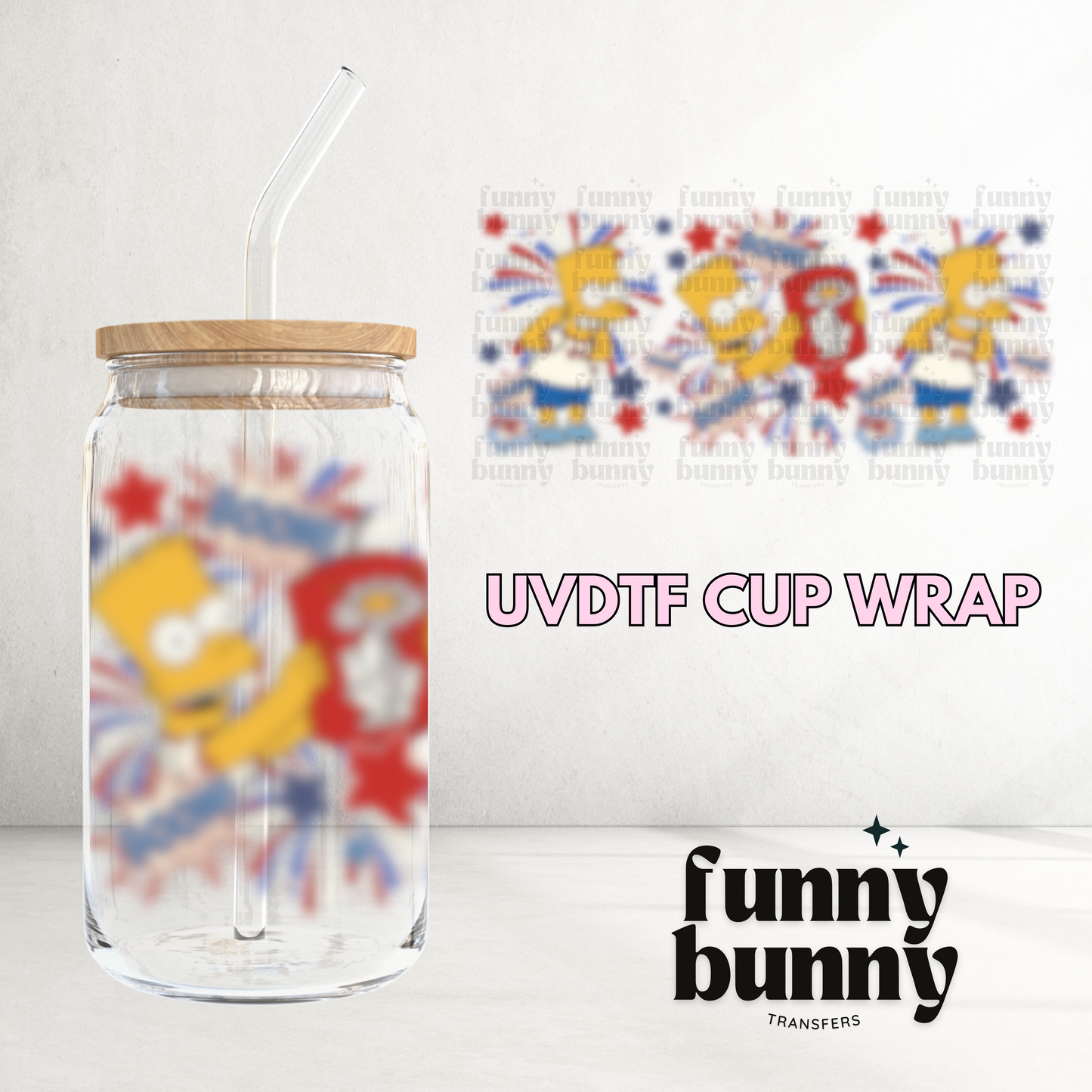 Boom America - 16oz UVDTF Cup Wrap