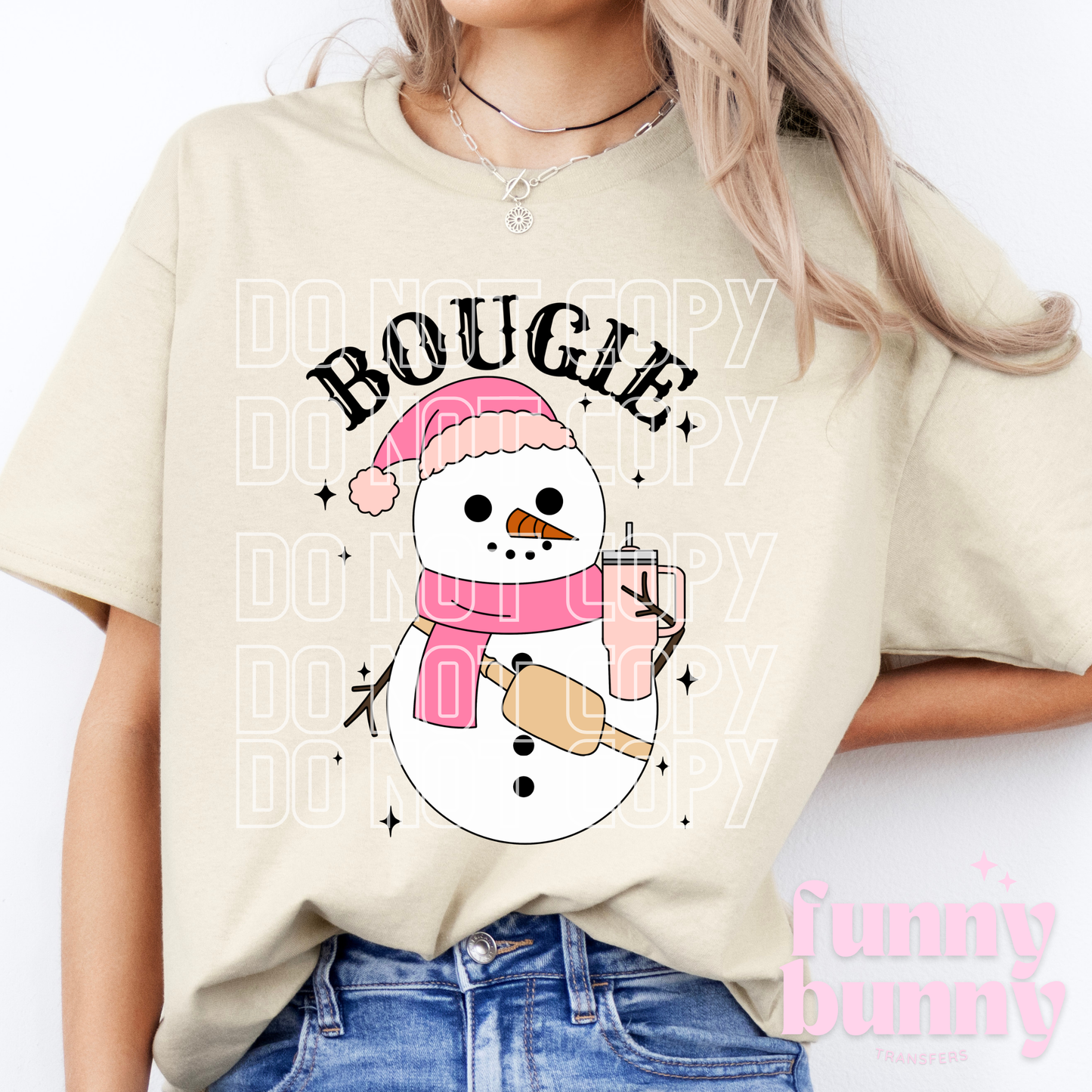 Bougie Snowman - DTF Transfer