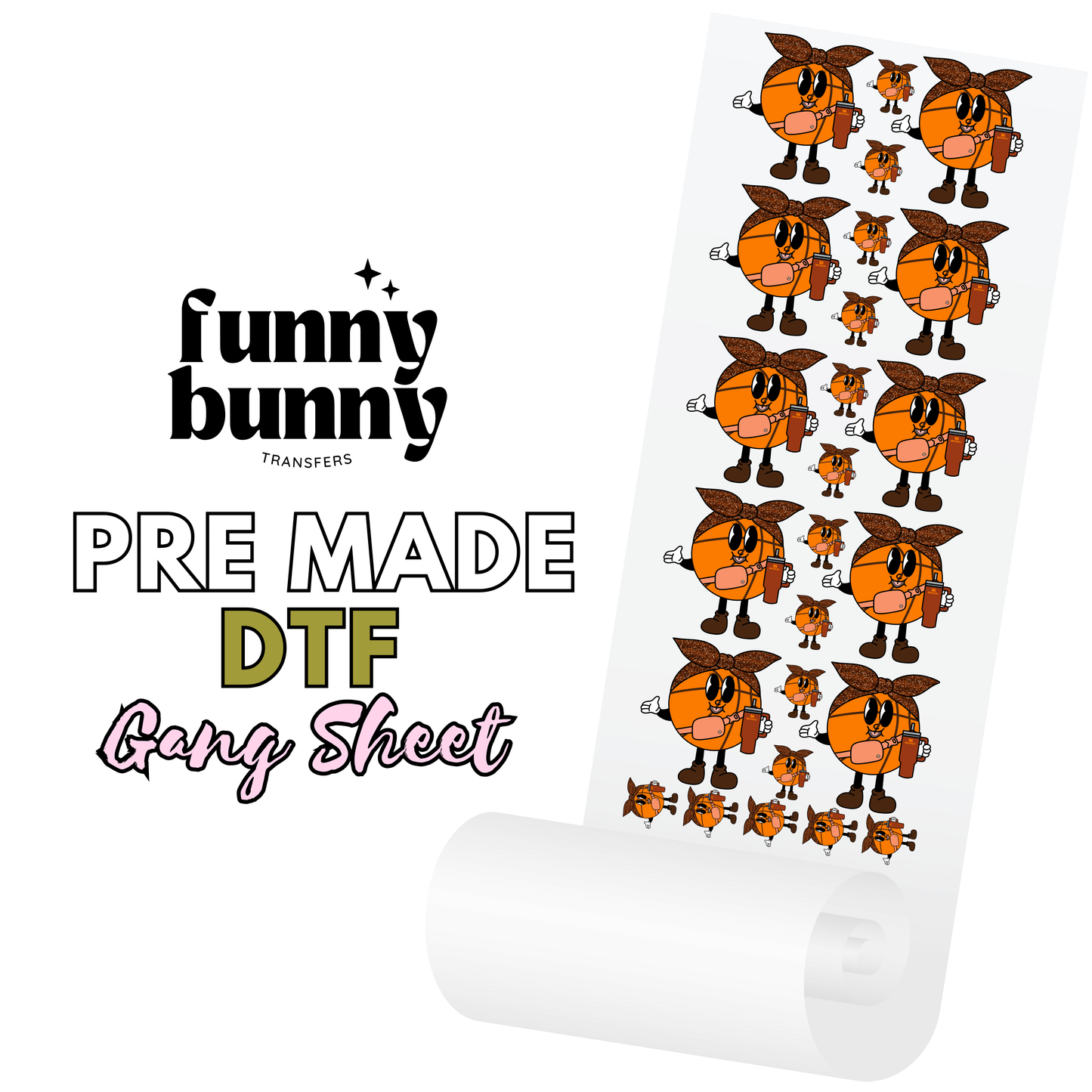 Boujee Basketball DTF Gang Sheet