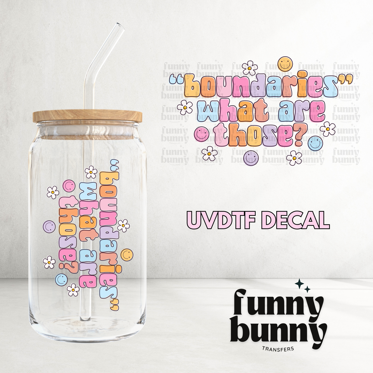 Boundaries - UVDTF Decal