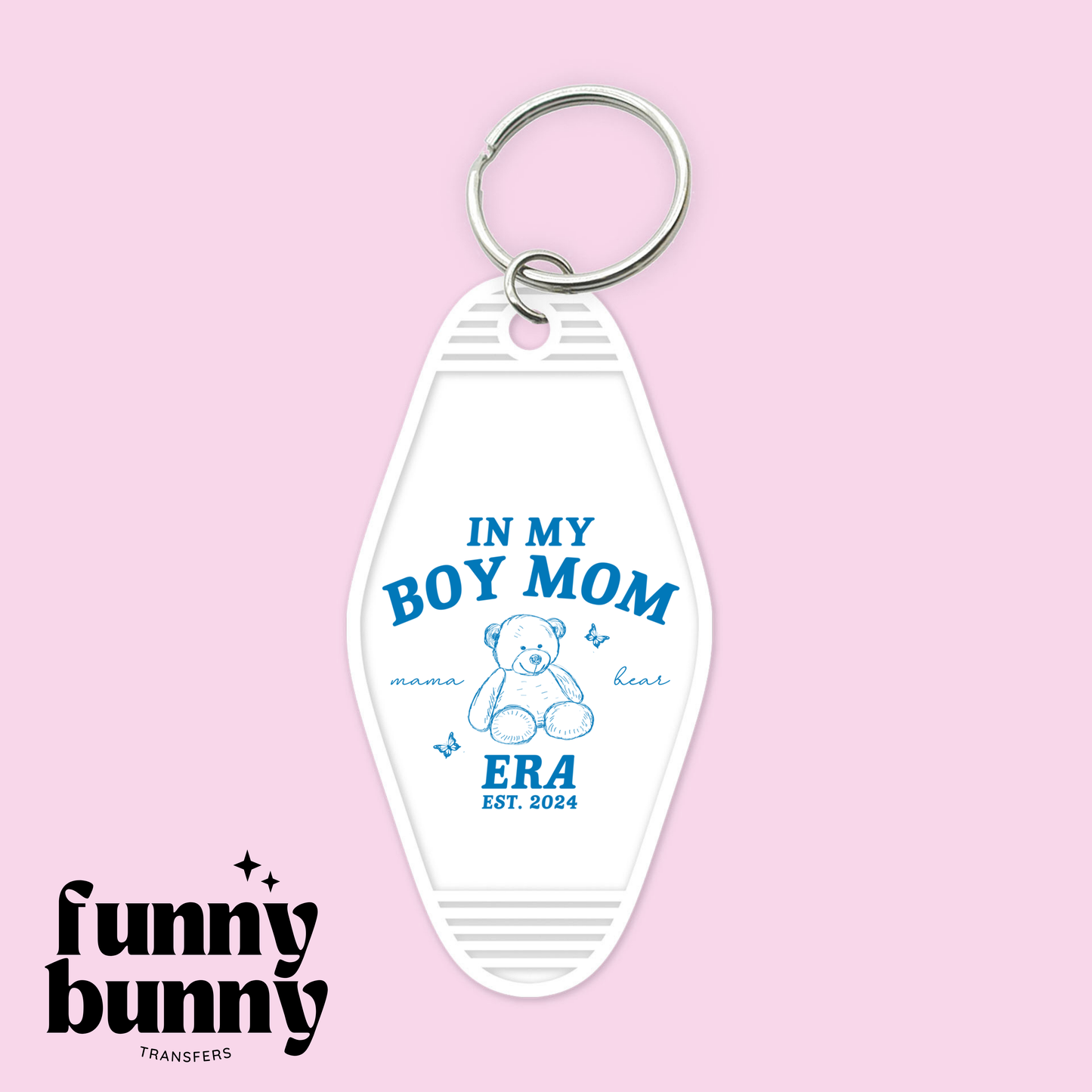 Boy Mom Teddy - Motel Keychain