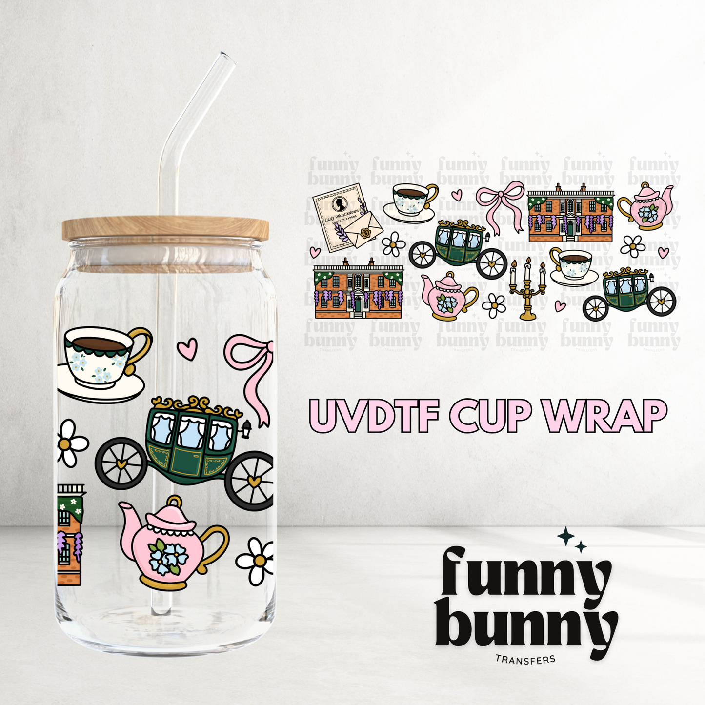 Bridgerton I - 16oz UVDTF Cup Wrap
