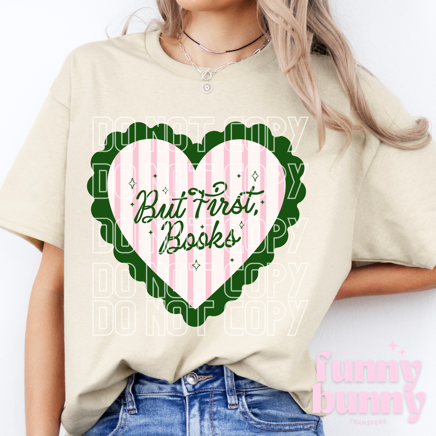But First Books Heart - DTF Transfer