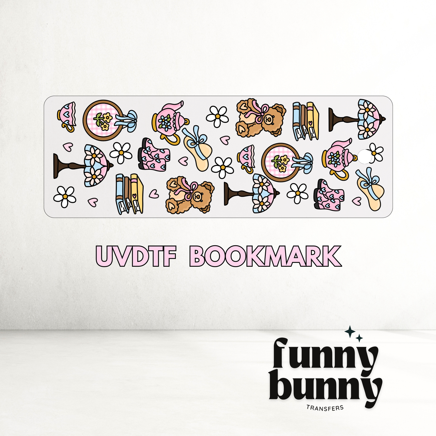 But First Thrifting - UVDTF Bookmark Decal