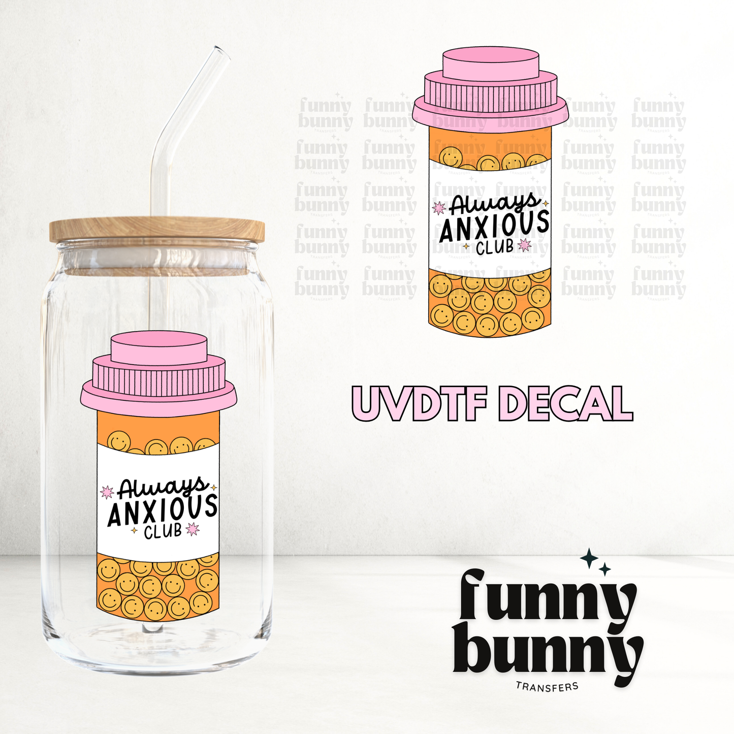 But Like Always Anxious - UVDTF Decal