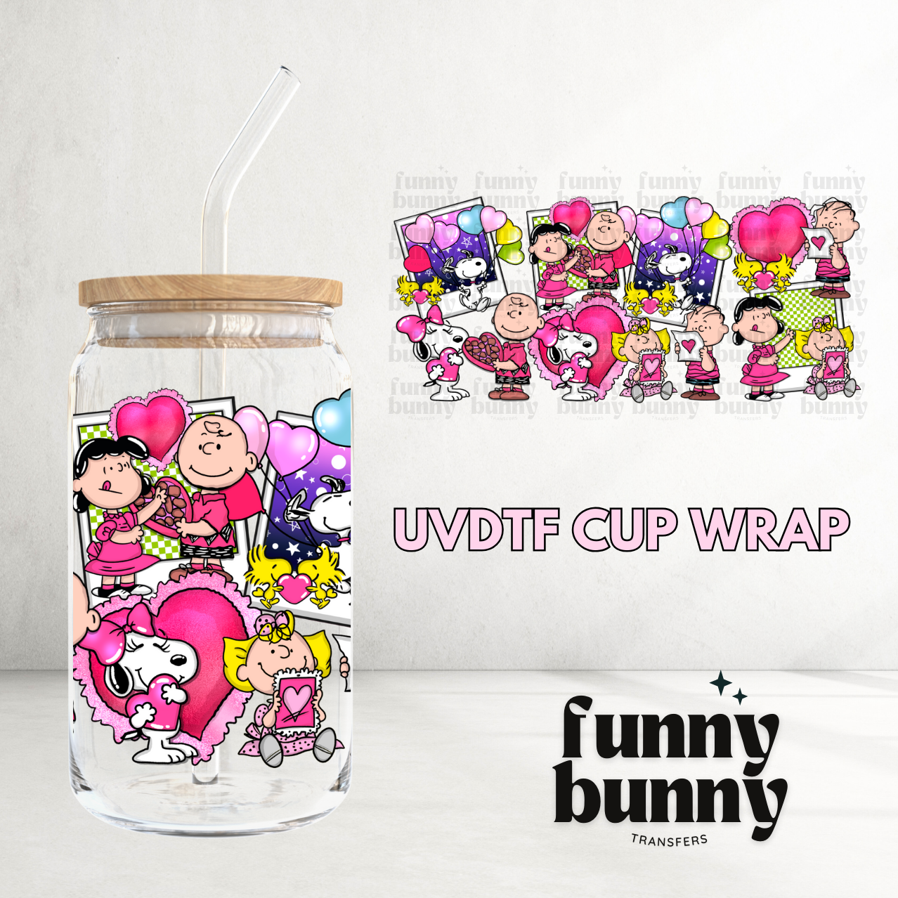 Peanut Love - 16oz UVDTF Cup Wrap