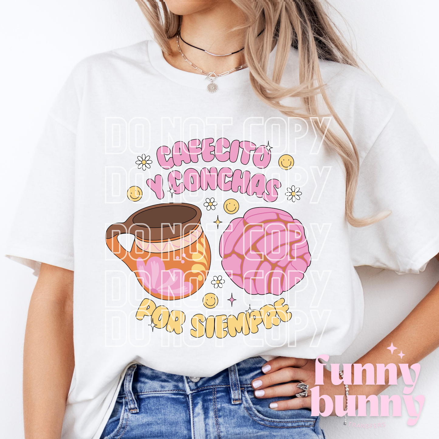 Cafecito Y Conchas Por Siempre - DTF Transfer