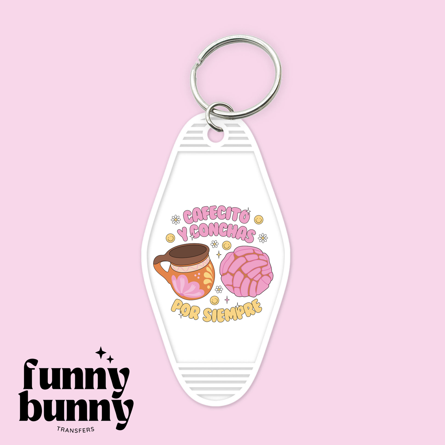 Cafecito & Conchas Por Siempre - Motel Keychain