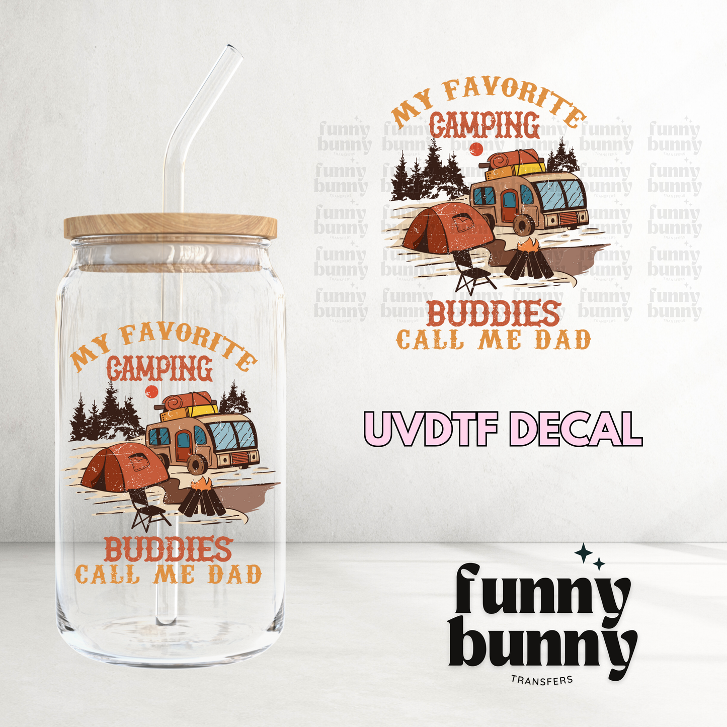 Camping Buddies - UVDTF Decal