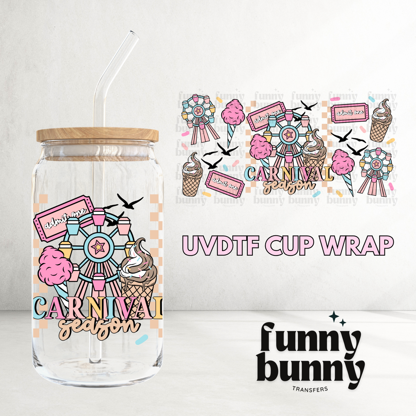 Carnival Season - 16oz UVDTF Cup Wrap