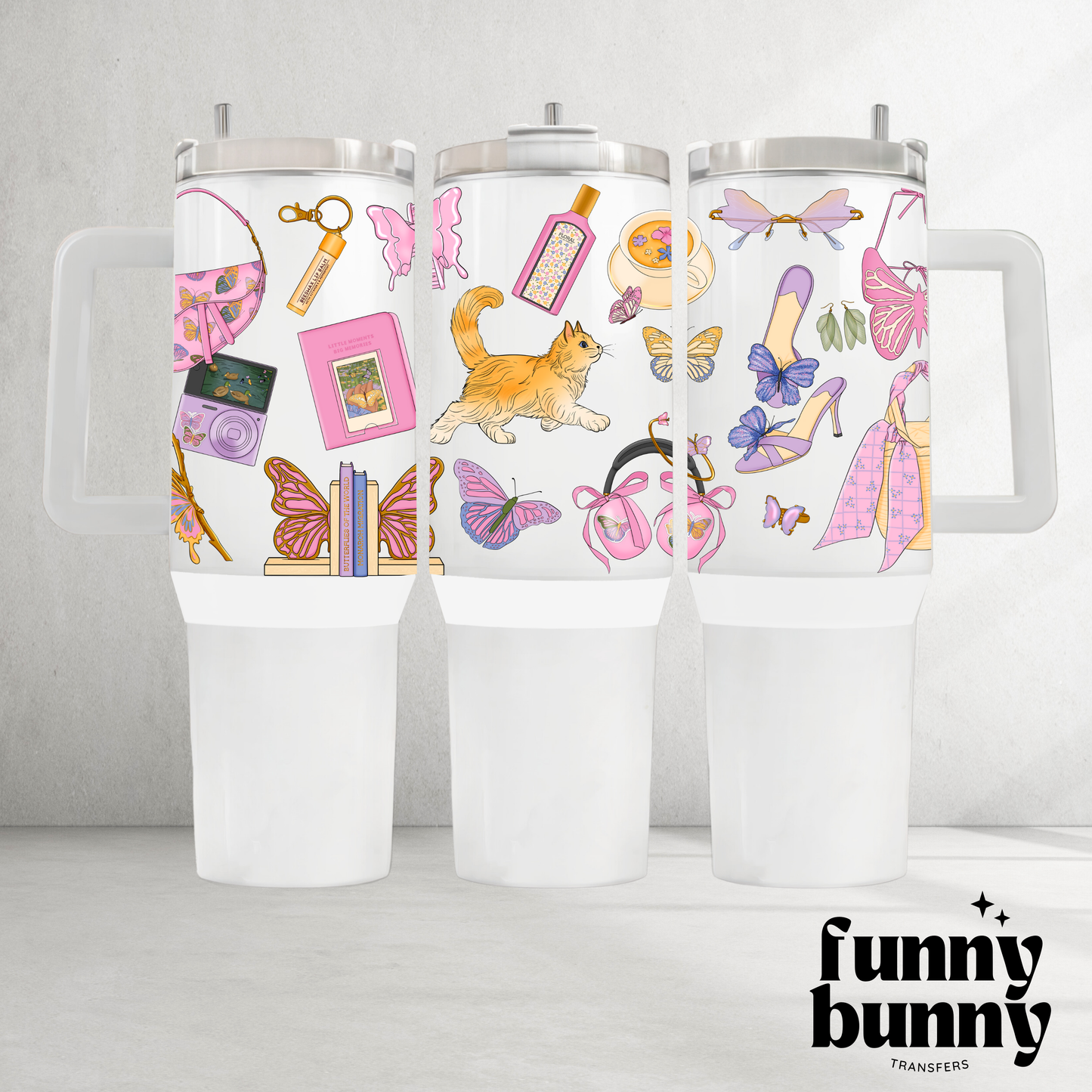 Chasing Butterflies - 40oz UVDTF Tumbler Wrap