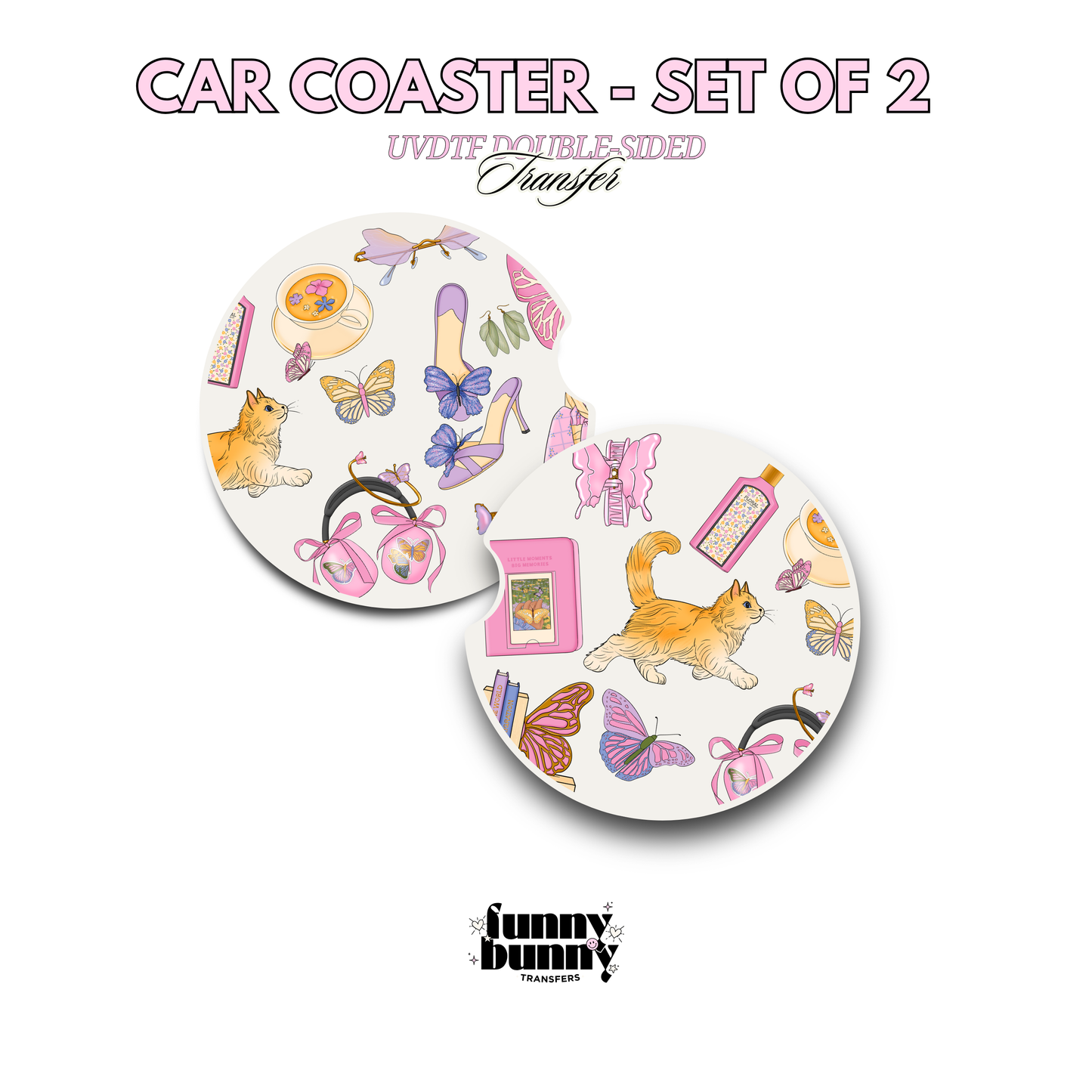 Chasing Butterflies - UVDTF Coaster