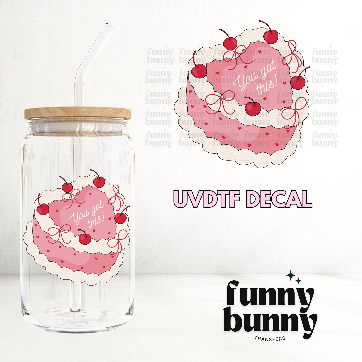 Cherry Cake - UVDTF Decal