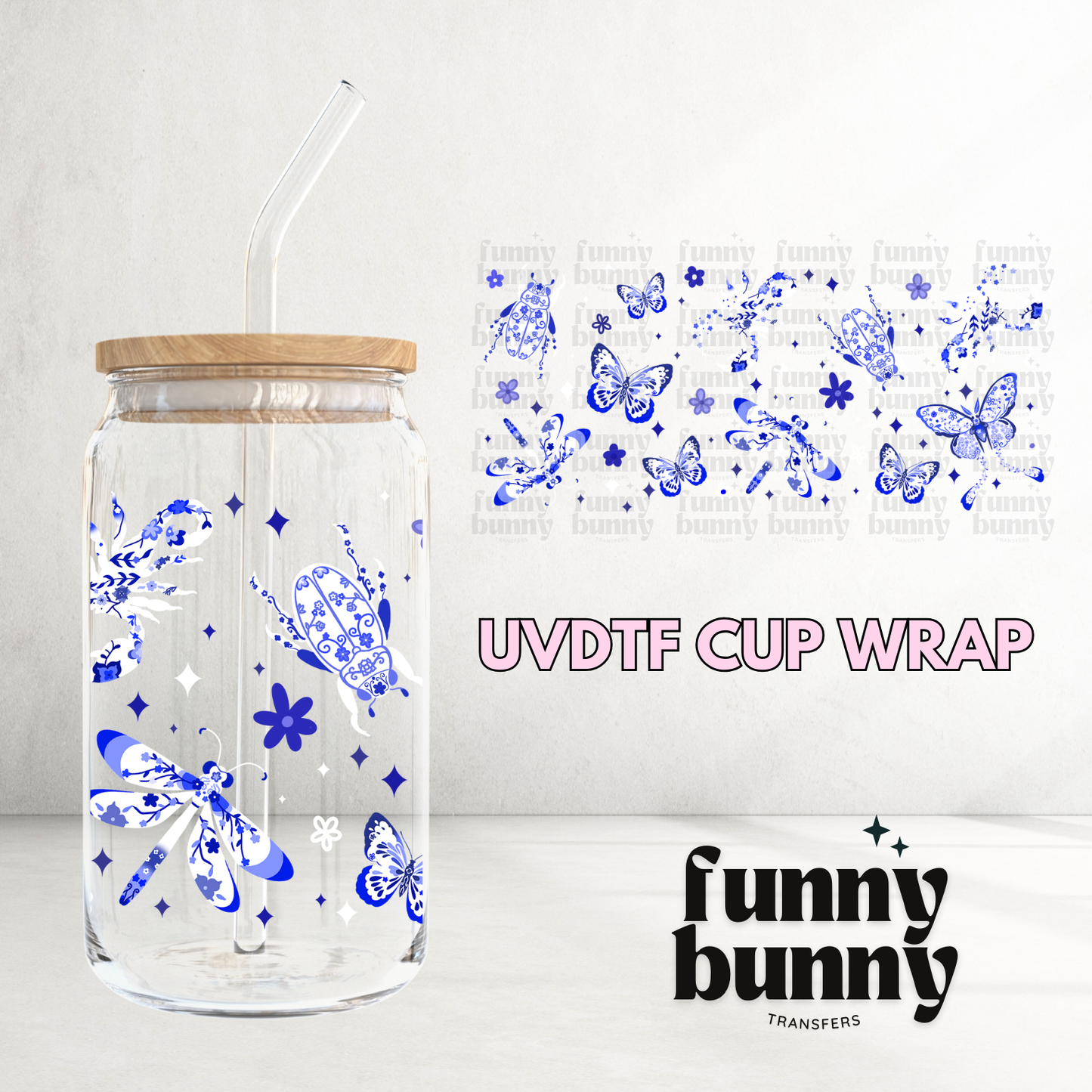 Chinoiserie Creatures - 16oz UVDTF Cup Wrap